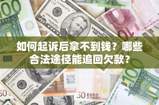 武汉如何起诉后拿不到钱？哪些合法途径能追回欠款？