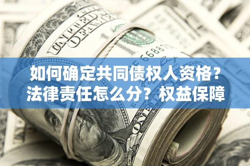 武汉如何确定共同债权人资格？法律责任怎么分？权益保障技巧揭秘！