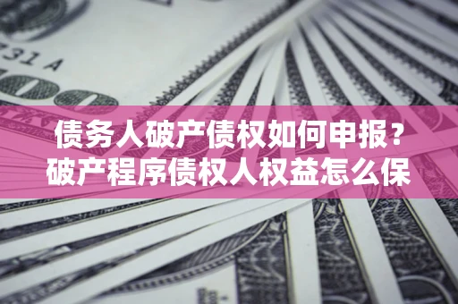 武汉债务人破产债权如何申报？破产程序债权人权益怎么保障？