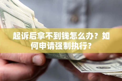 武汉起诉后拿不到钱怎么办？如何申请强制执行？