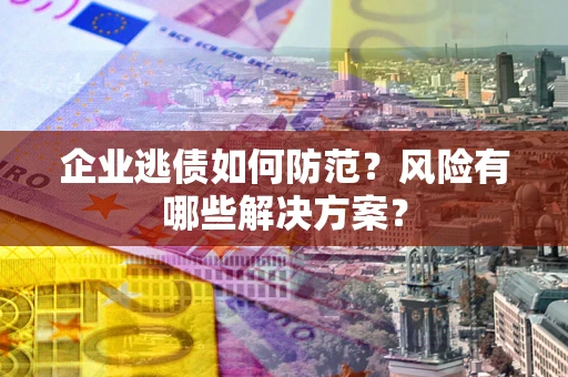 武汉企业逃债如何防范？风险有哪些解决方案？