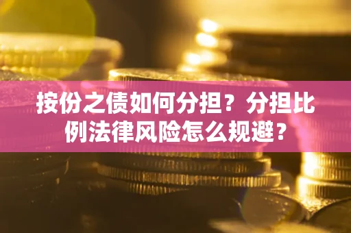 武汉按份之债如何分担？分担比例法律风险怎么规避？