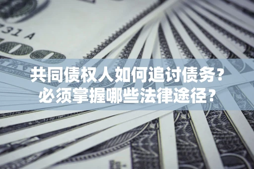 武汉共同债权人如何追讨债务？必须掌握哪些法律途径？