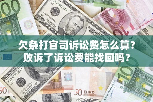 武汉欠条打官司诉讼费怎么算？败诉了诉讼费能找回吗？