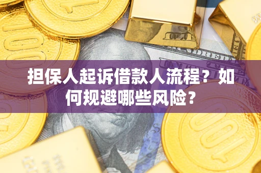 武汉担保人起诉借款人流程？如何规避哪些风险？