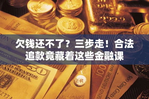 武汉欠钱还不了？三步走！合法追款竟藏着这些金融课