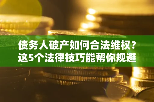 武汉债务人破产如何合法维权？这5个法律技巧能帮你规避风险
