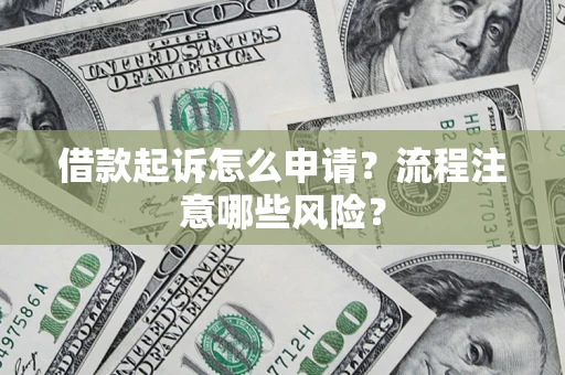 武汉借款起诉怎么申请？流程注意哪些风险？