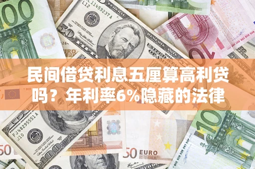 武汉民间借贷利息五厘算高利贷吗？年利率6%隐藏的法律风险全解析