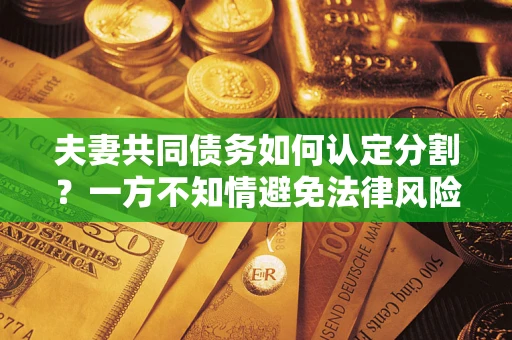 武汉夫妻共同债务如何认定分割？一方不知情避免法律风险必看！